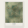 Como, Texas map print, the full design