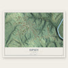 Sipsey, Alabama map print, the full design