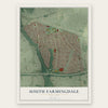 South Farmingdale, New York map print, the full design