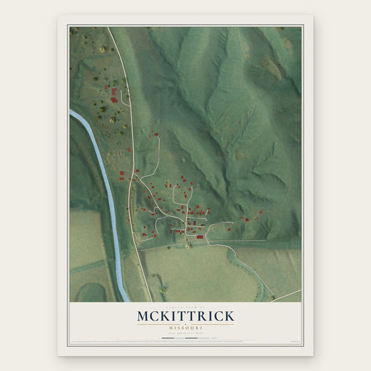 McKittrick, Missouri map print, the full design