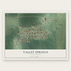 Valley Springs, South Dakota map print, the full design