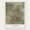 Valentine, Texas map print, the full design