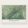 Willow Springs, Illinois map print, the full design