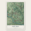 Fort Mill, South Carolina map print, the full design