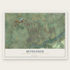 Bethlehem, Northampton County, Pennsylvania map print, the full design