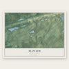 Slocum, Pennsylvania map print, the full design