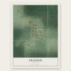 Prosser, Nebraska map print, the full design