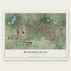 Bloomingdale, Illinois map print, the full design