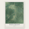 Mount Lebanon, Louisiana map print, the full design