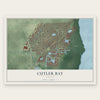 Cutler Bay, Florida map print, the full design