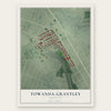 Towanda-Grantley, Maryland map print, the full design