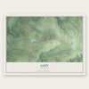 Guy, Arkansas map print, the full design