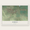 Kimball, Nebraska map print, the full design