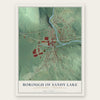 Borough of Sandy Lake, Mercer County, Pennsylvania map print, the full design