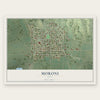 Moroni, Utah map print, the full design