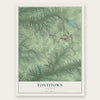 Tontitown, Arkansas map print, the full design