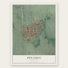 Pen Lucy, Maryland map print, the full design