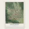 Stronghurst, Illinois map print, the full design