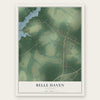 Belle Haven, Virginia map print, the full design