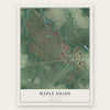 Maple Shade, New Jersey map print, the full design