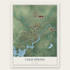 Cold Spring, Minnesota map print, the full design