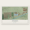 Stickney, Illinois map print, the full design
