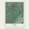 Bixby, Oklahoma map print, the full design