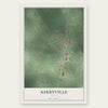Kirbyville, Texas map print, the full design