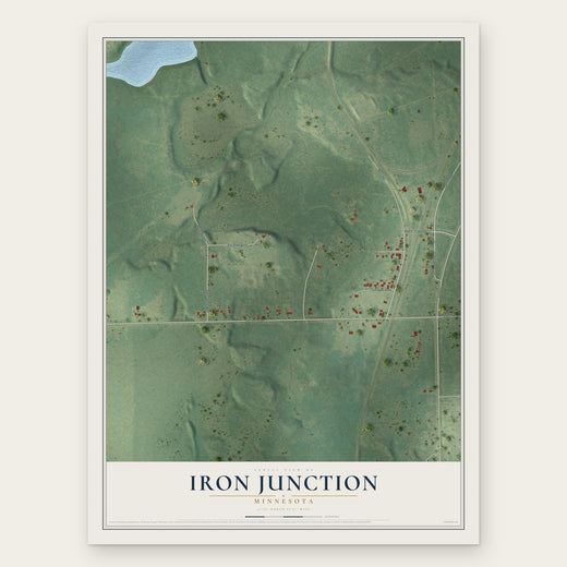 Iron Junction, Minnesota map print, the full design