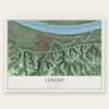 Ceredo, West Virginia map print, the full design