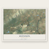 Dennison, Pennsylvania map print, the full design