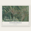 Manitou Springs, Colorado map print, the full design