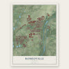 Romeoville, Illinois map print, the full design