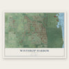 Winthrop Harbor, Illinois map print, the full design