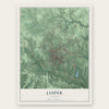 Jasper, Alabama map print, the full design