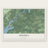 Dekorra, Wisconsin map print, the full design