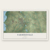 Farmersville, Texas map print, the full design