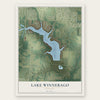 Lake Winnebago, Missouri map print, the full design