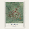 Penbrook, Pennsylvania map print, the full design