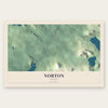 Norton, Vermont map print, the full design