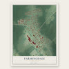 Farmingdale, New Jersey map print, the full design