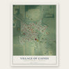 Gaines, Michigan map print, the full design