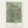 Grant Park, Georgia map print, the full design