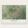 Versailles, Missouri map print, the full design