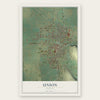 Union, Oregon map print, the full design