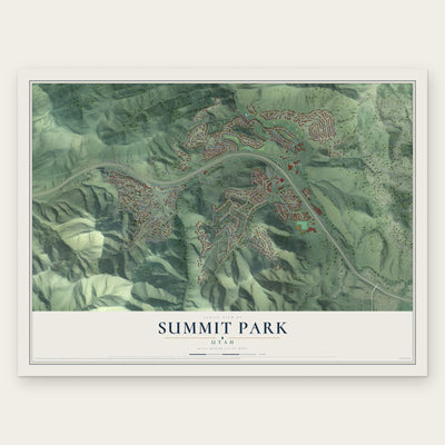 Summit Park, Utah map print, the full design
