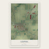 Leipsic, Ohio map print, the full design