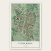 Stone Ridge, Virginia map print, the full design