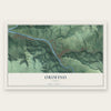 Orofino, Idaho map print, the full design
