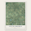 Corcoran, Minnesota map print, the full design
